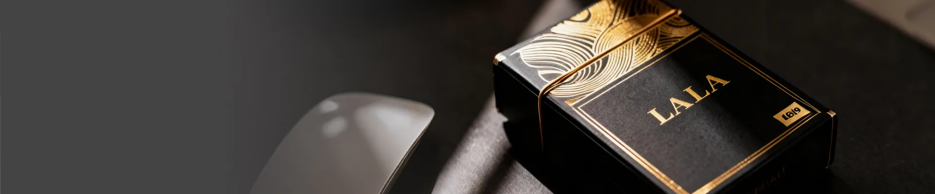 Luxury gift box with premium foil stamping details, produced by high-end packaging machinery
