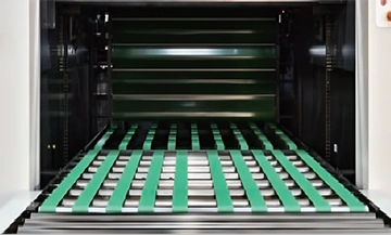 Batch conveying delivery unit (optional)