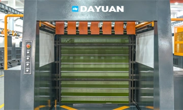 Non-stop roll-up curtain type paper collecting equipment