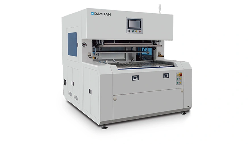 Dual-function Semi-automatic Stripping & Blanking Machine (Full Sheet Blank + Row Blank)